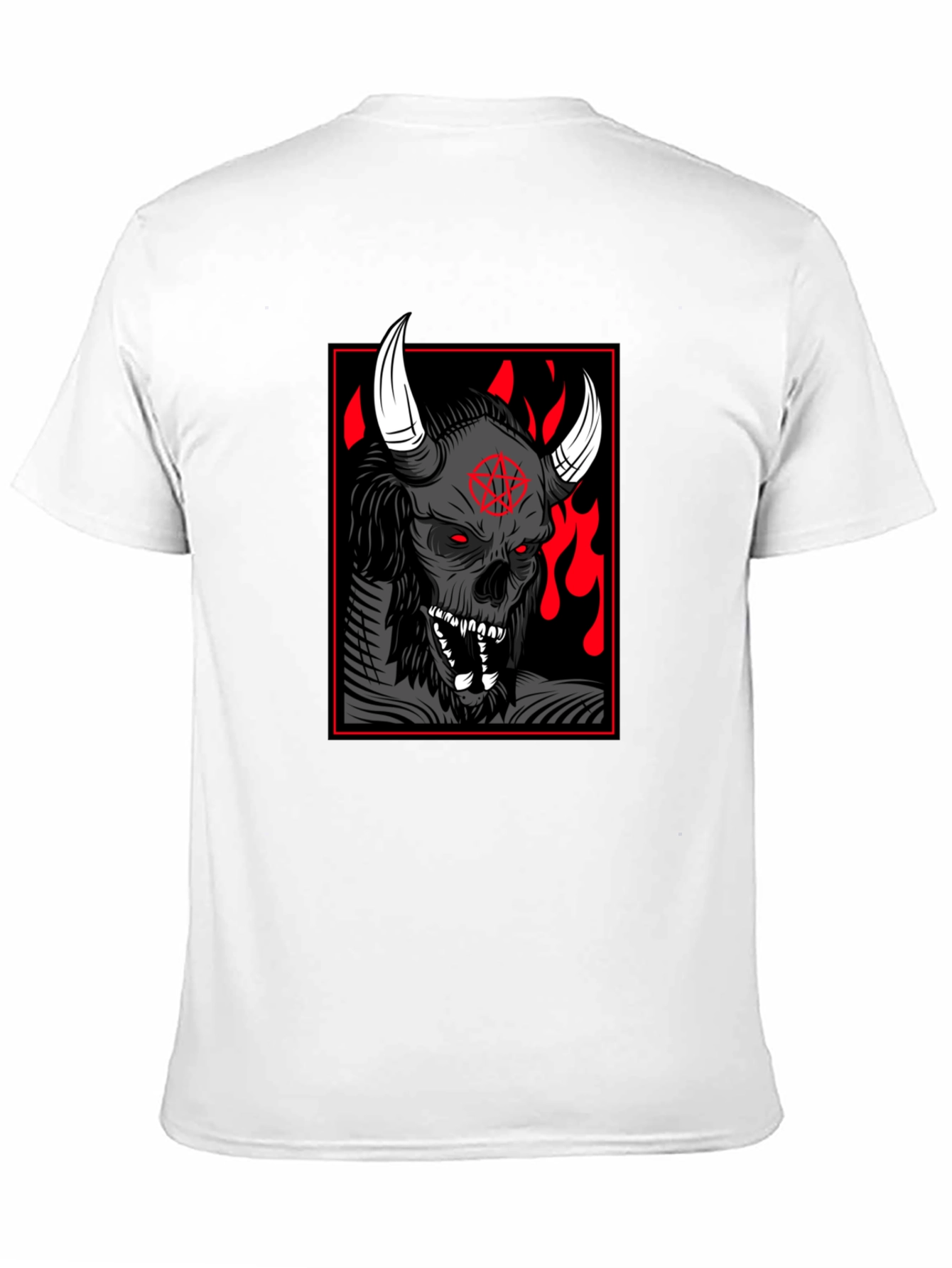 Grim Reaper Graphic Print Black T-Shirt