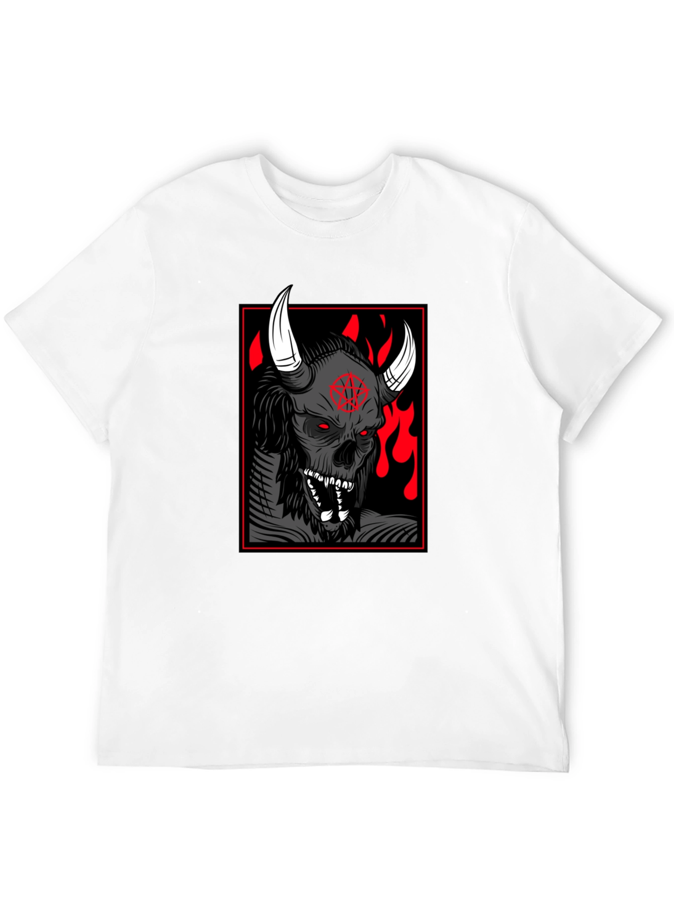 Grim Reaper Graphic Print Black T-Shirt
