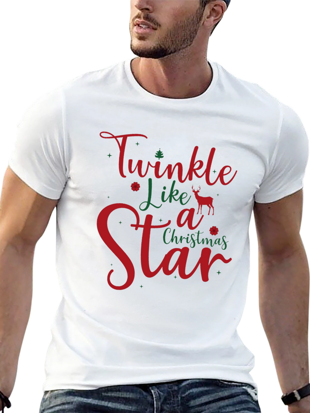 Twinkle Like a Star Christmas Holiday T-Shirt