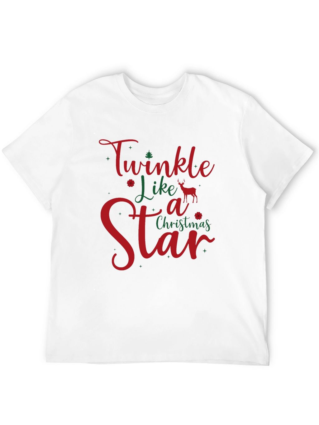 Twinkle Like a Star Christmas Holiday T-Shirt