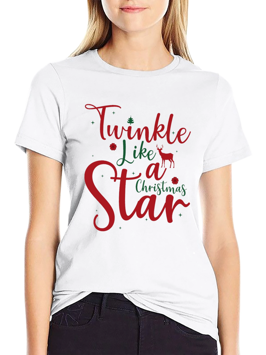 Twinkle Like a Star Christmas Holiday T-Shirt