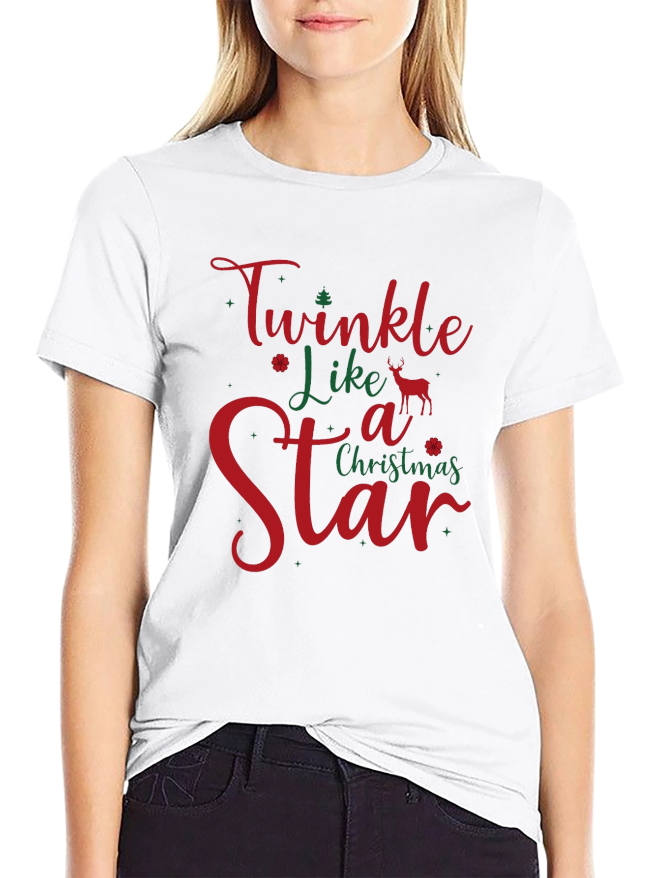 Twinkle Like a Star Christmas Holiday T-Shirt