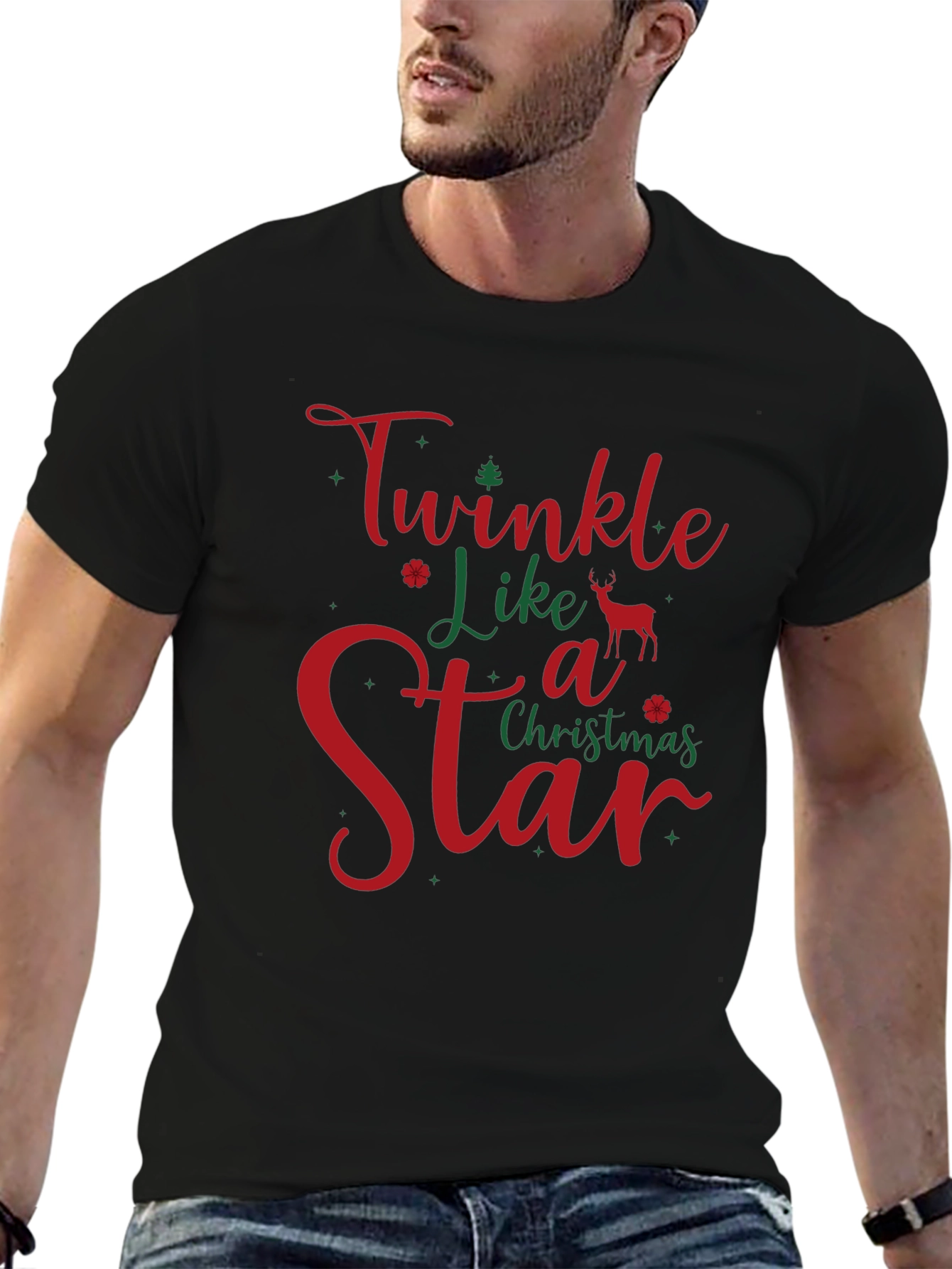 Twinkle Like a Star Christmas Holiday T-Shirt