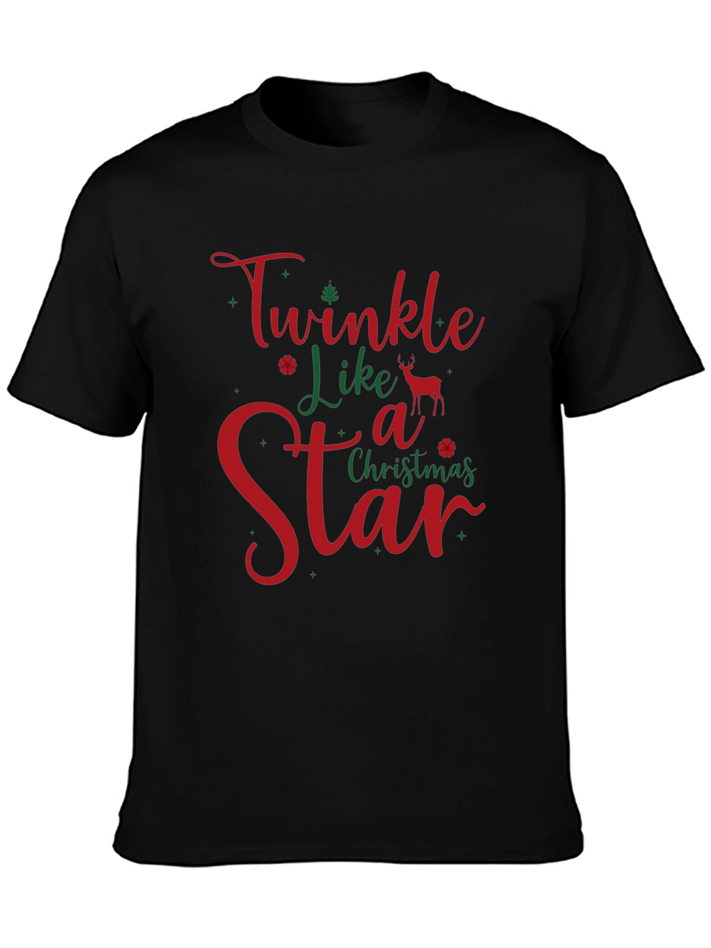 Twinkle Like a Star Christmas Holiday T-Shirt