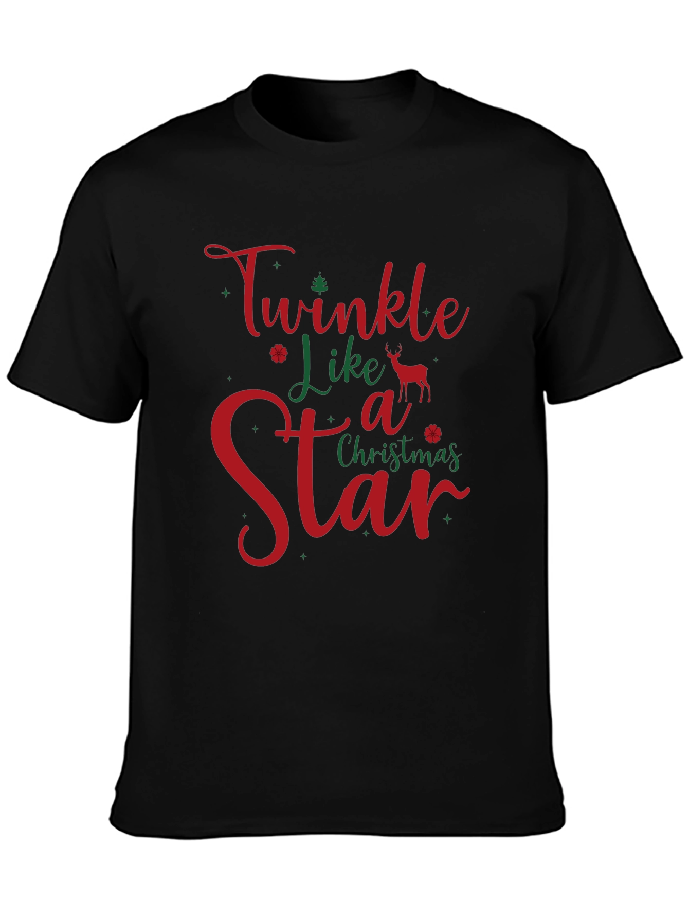 Twinkle Like a Star Christmas Holiday T-Shirt