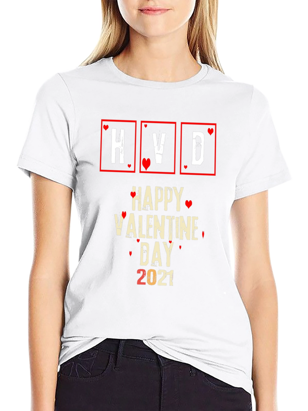 Happy Valentines Day 2021 Black T-Shirt