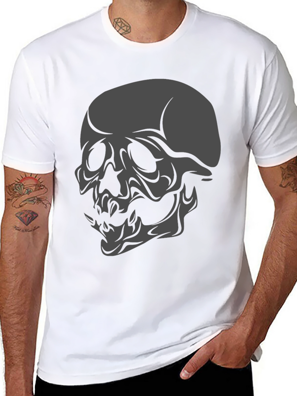 Skull Graphic Black T-Shirt