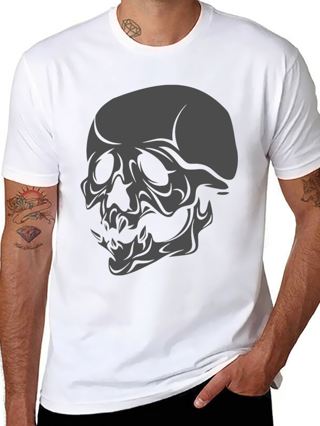 Skull Graphic Black T-Shirt