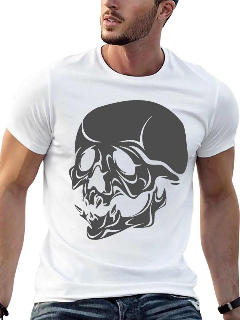 Skull Graphic Black T-Shirt