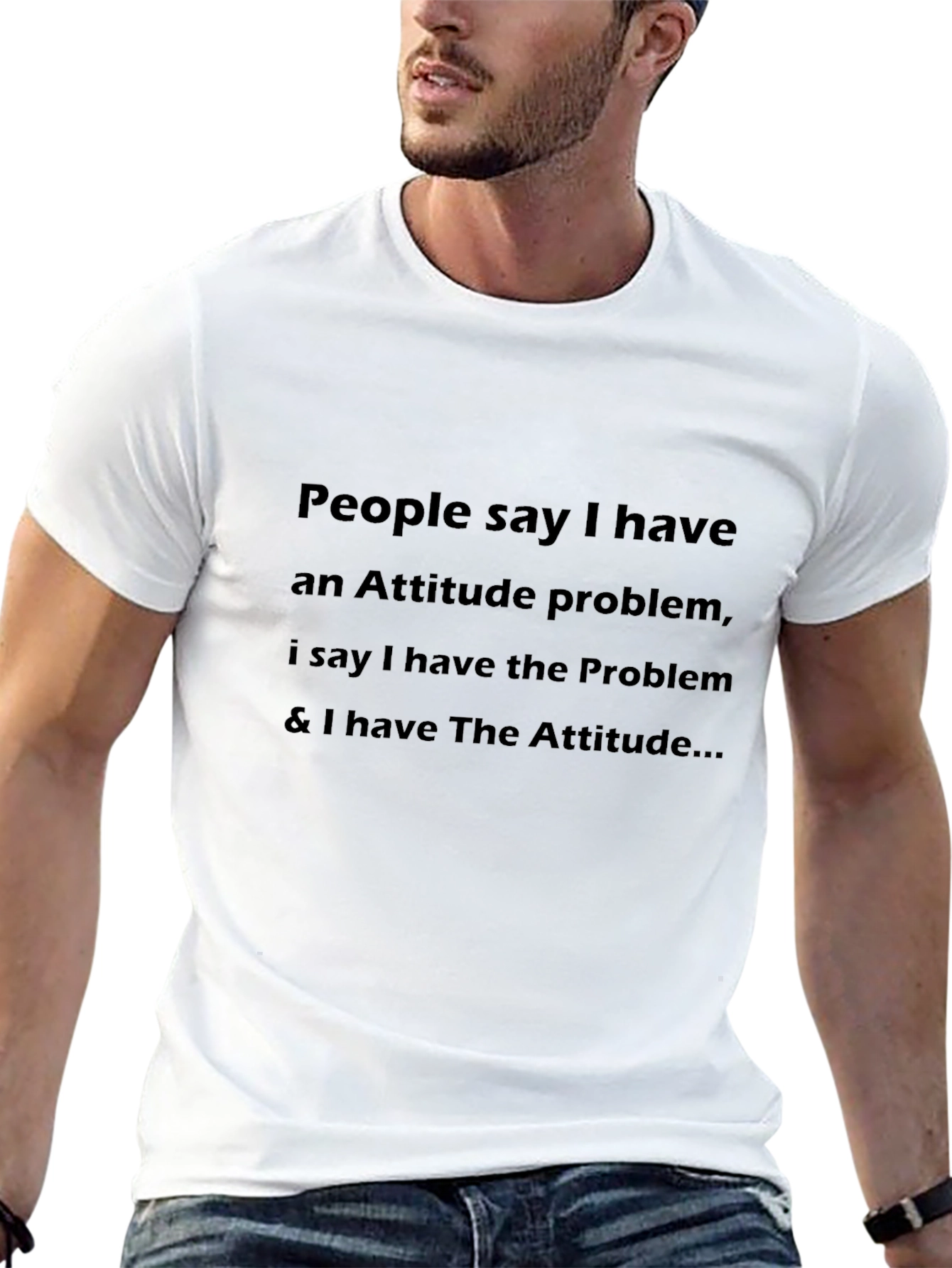 Attitude Problem T-Shirt - Black Funny Slogan Tee
