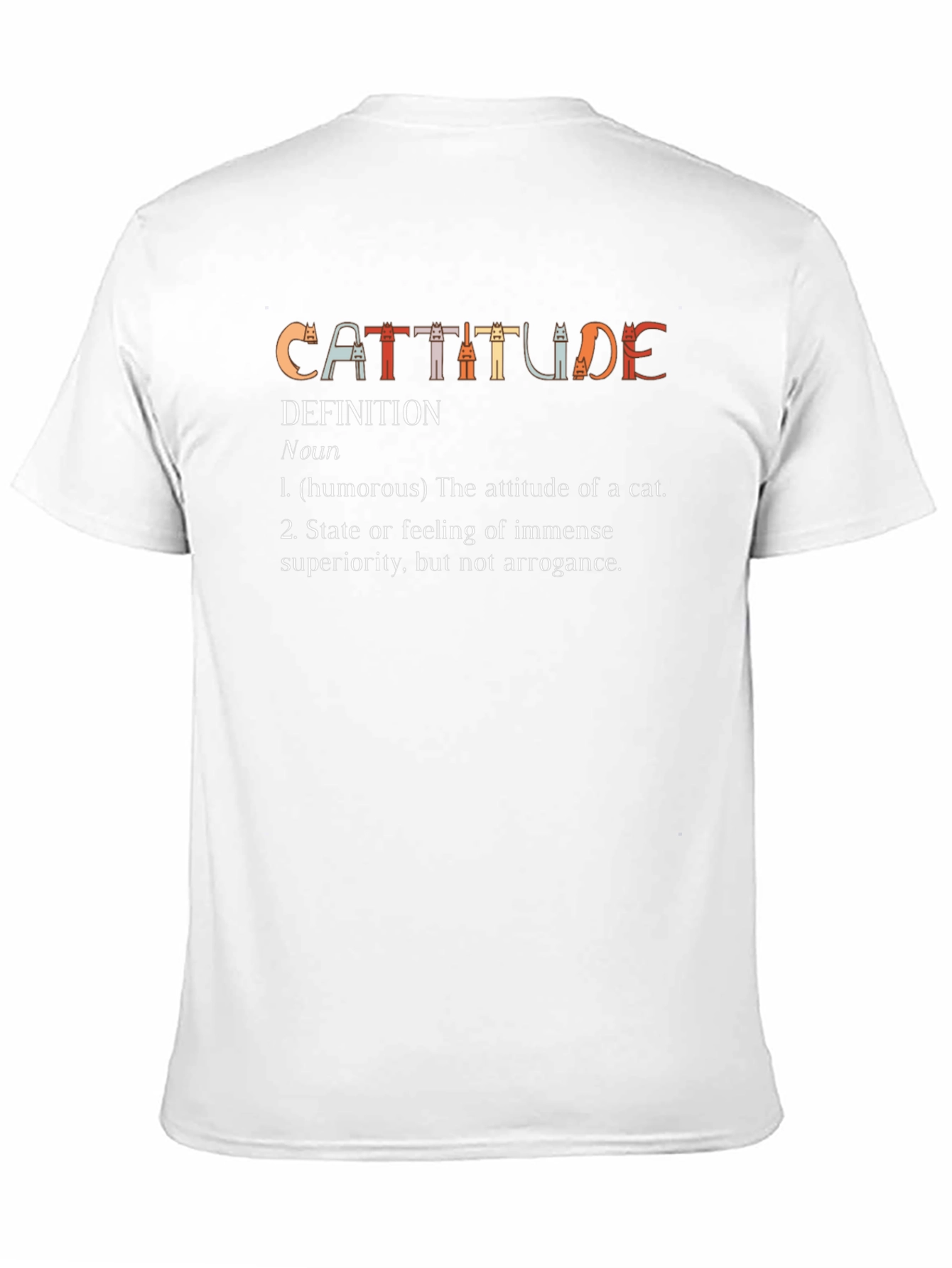 Cattitude Definition Graphic T-Shirt