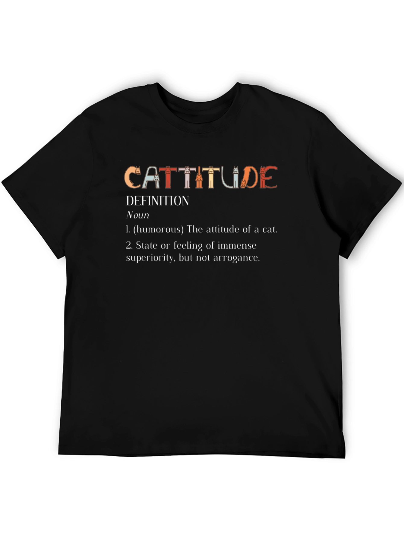 Cattitude Definition Graphic T-Shirt