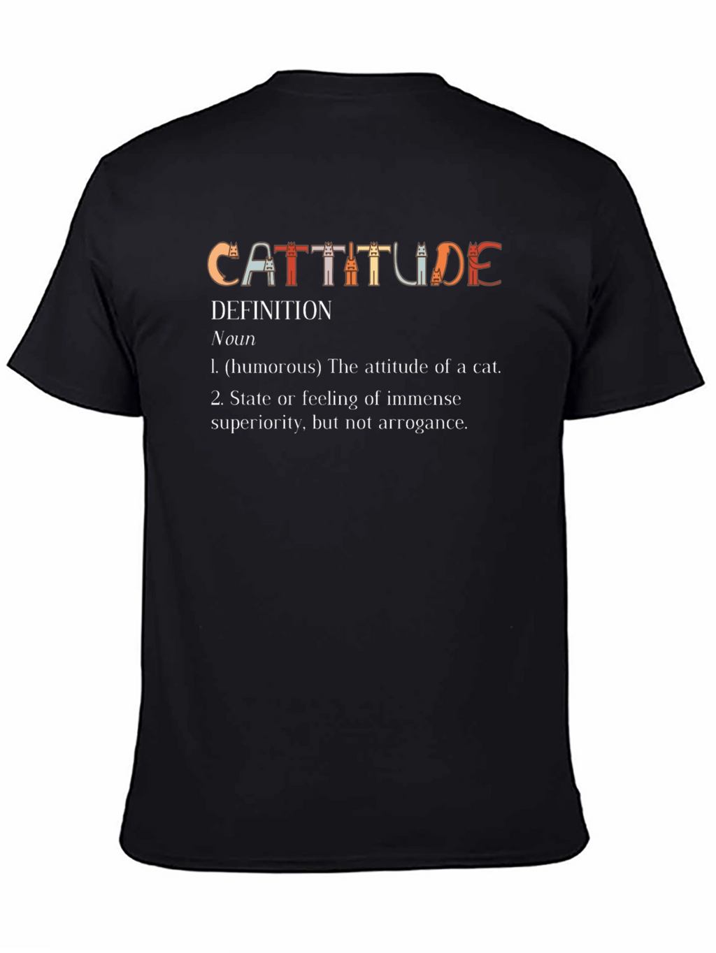Cattitude Definition Graphic T-Shirt