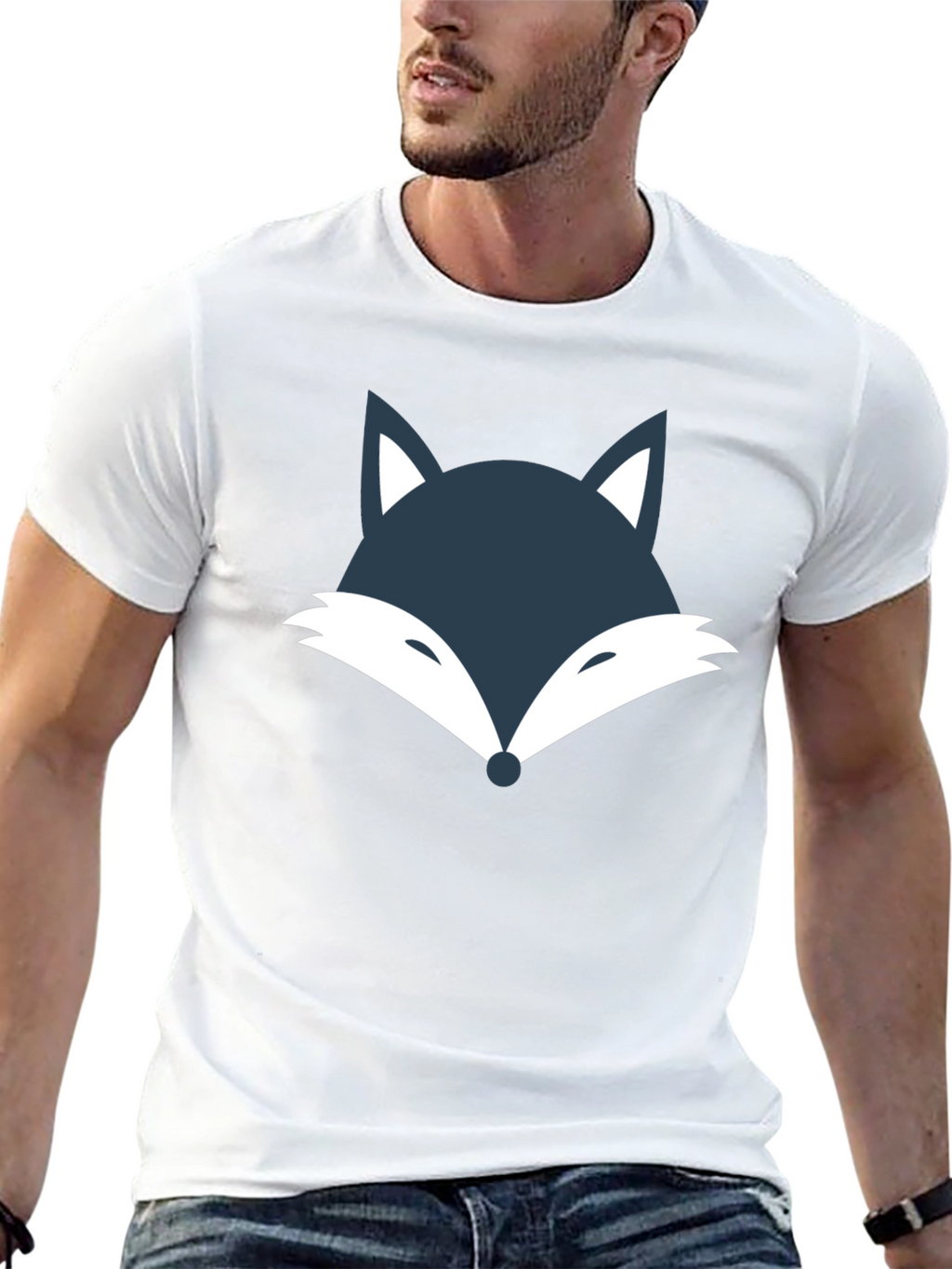 Fox Head Graphic Tee - Cool & Casual