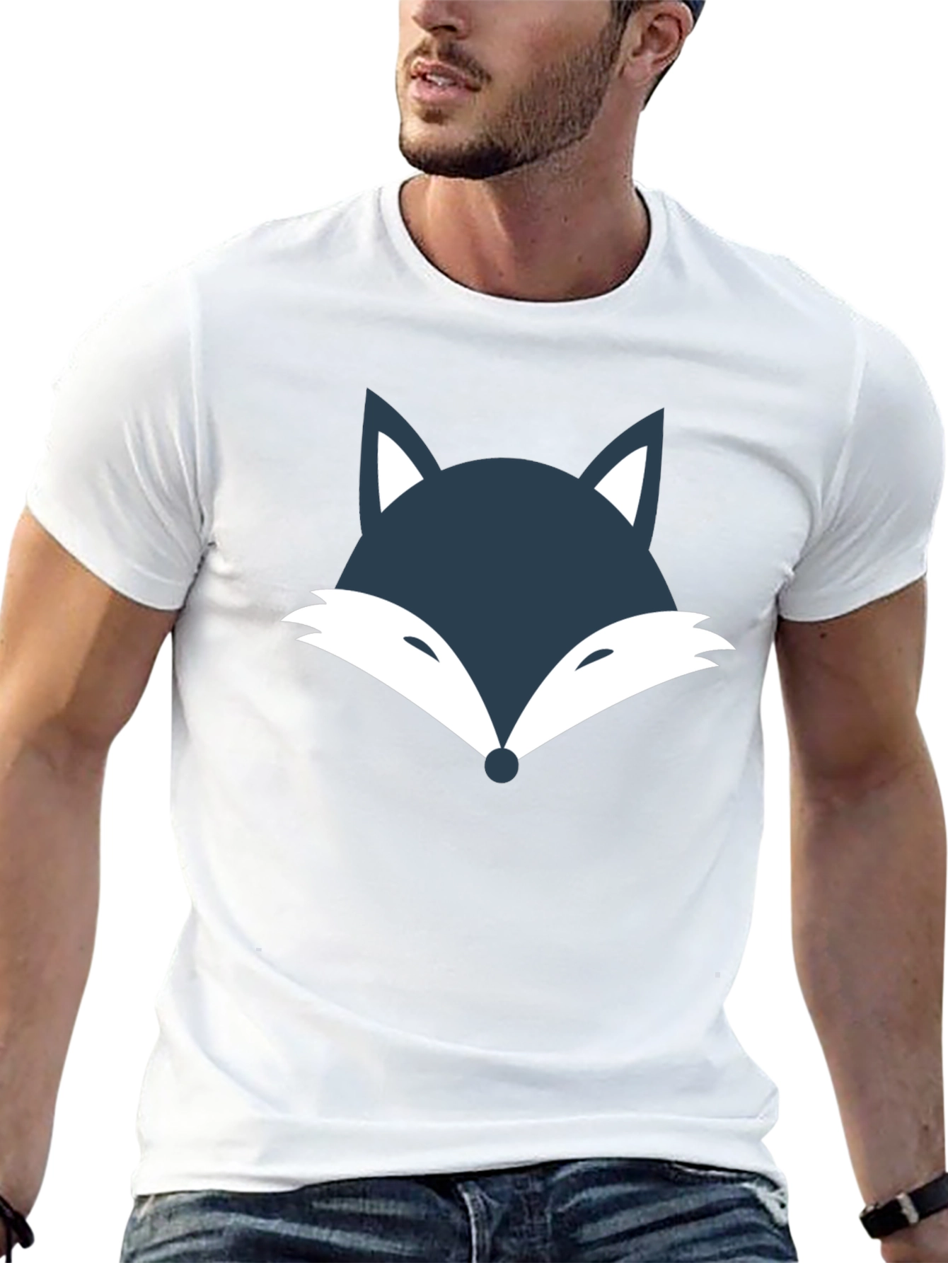 Fox Head Graphic Tee - Cool & Casual