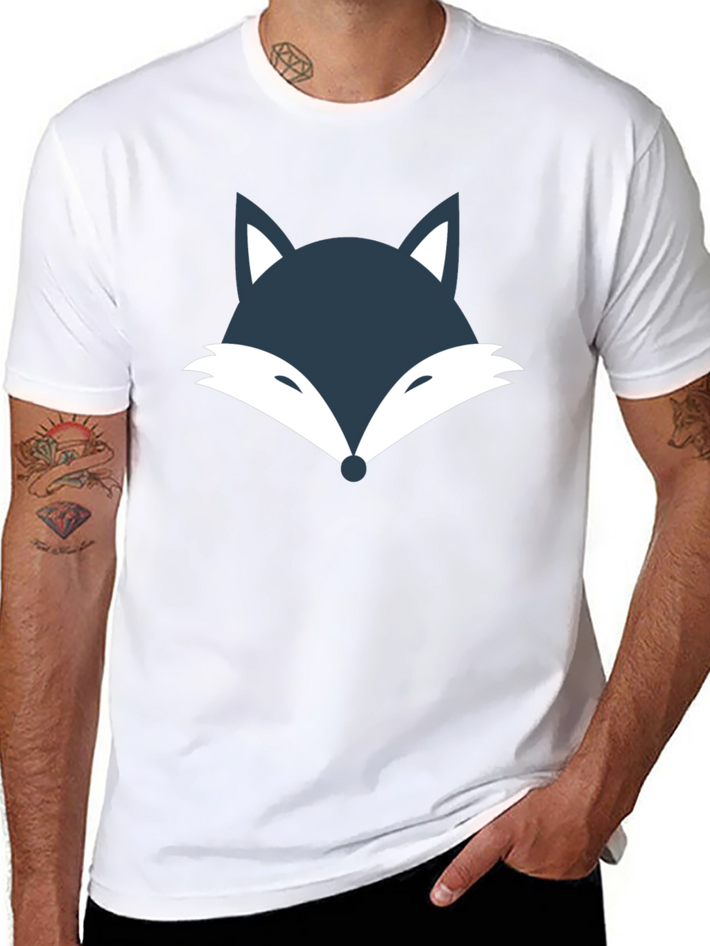 Fox Head Graphic Tee - Cool & Casual