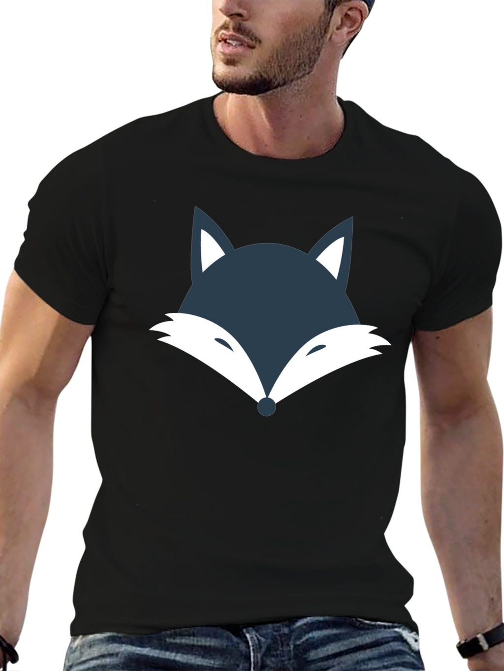 Fox Head Graphic Tee - Cool & Casual