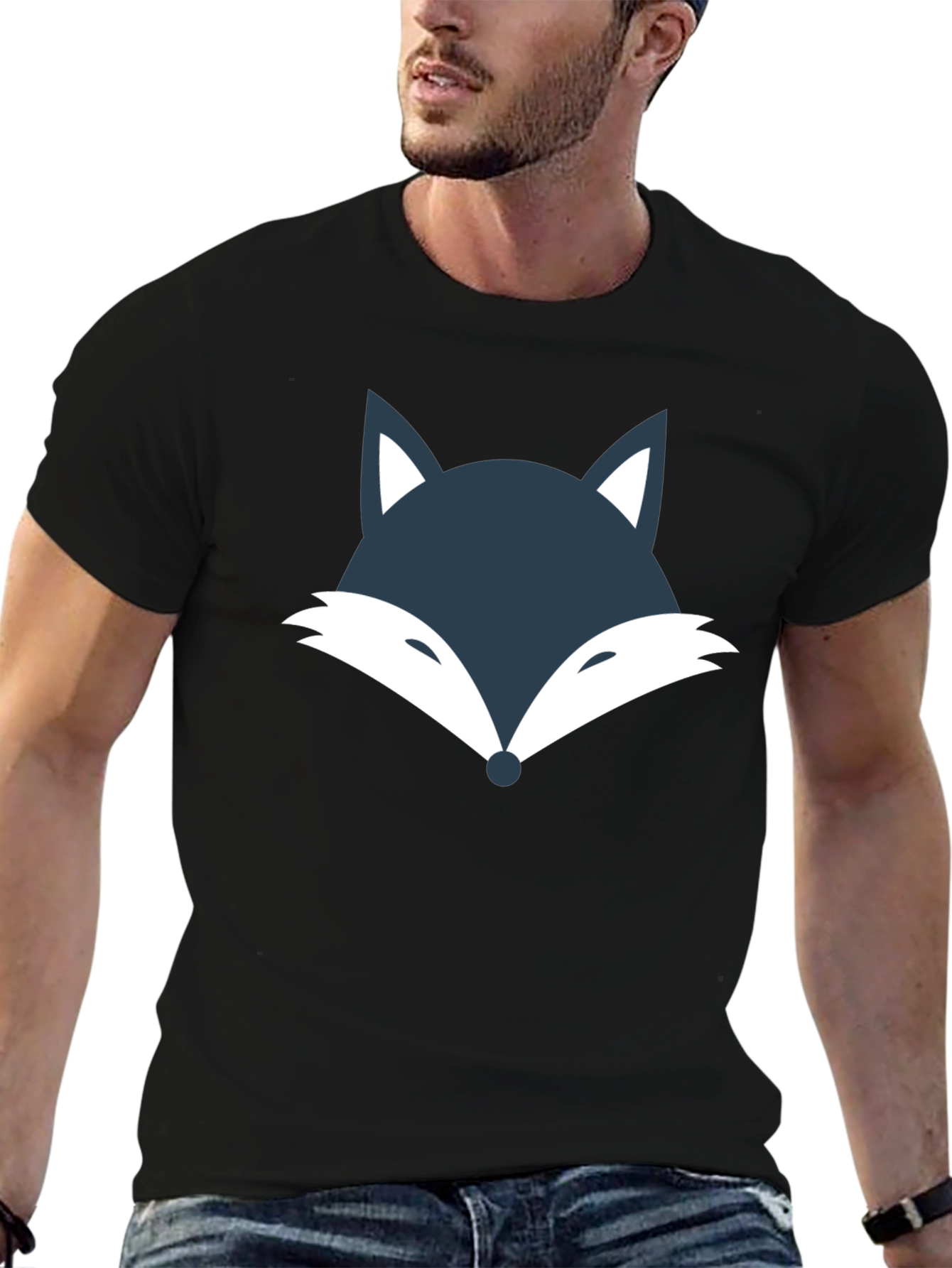 Fox Head Graphic Tee - Cool & Casual