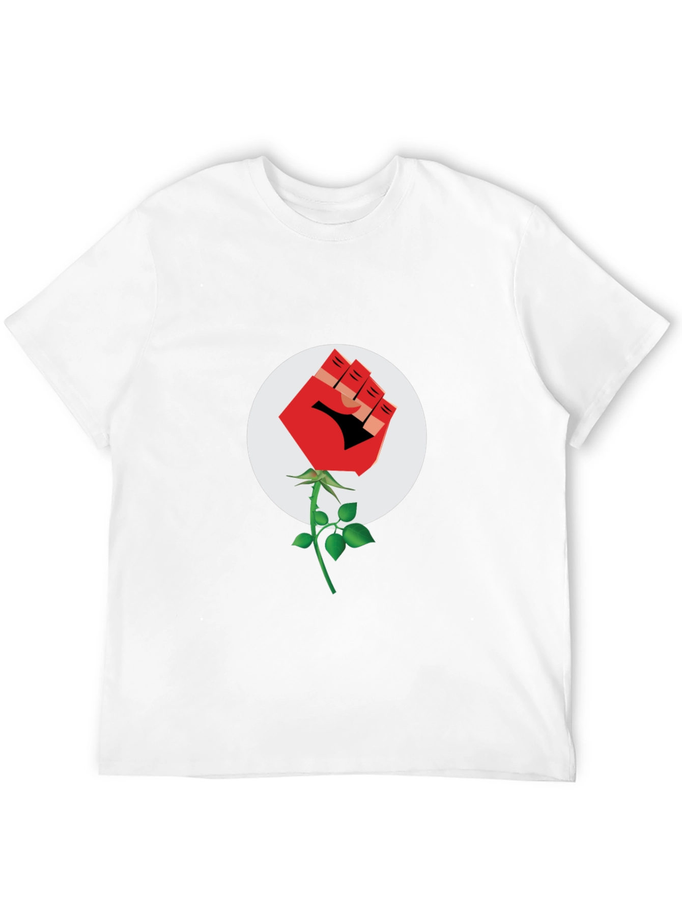 Fist Rose Black T-Shirt - Stand for Something
