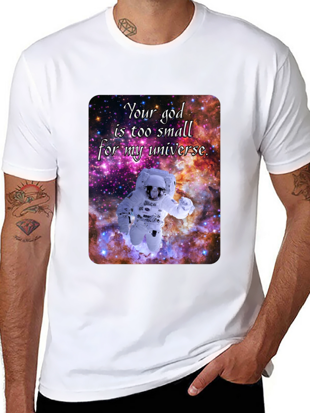 Cosmic Astronaut T-Shirt - Your God is Too Small