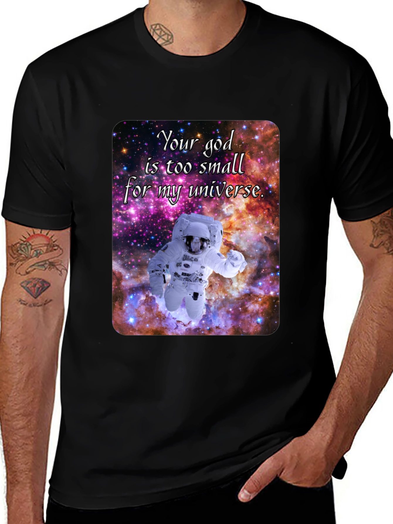 Cosmic Astronaut T-Shirt - Your God is Too Small