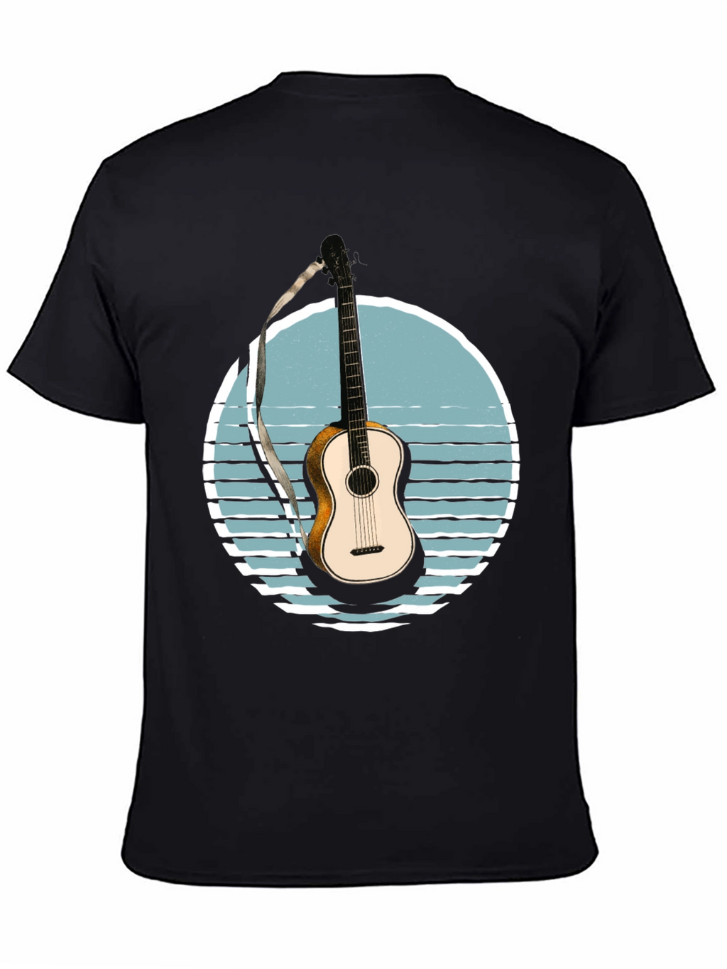 Guitar Sunset Graphic T-Shirt