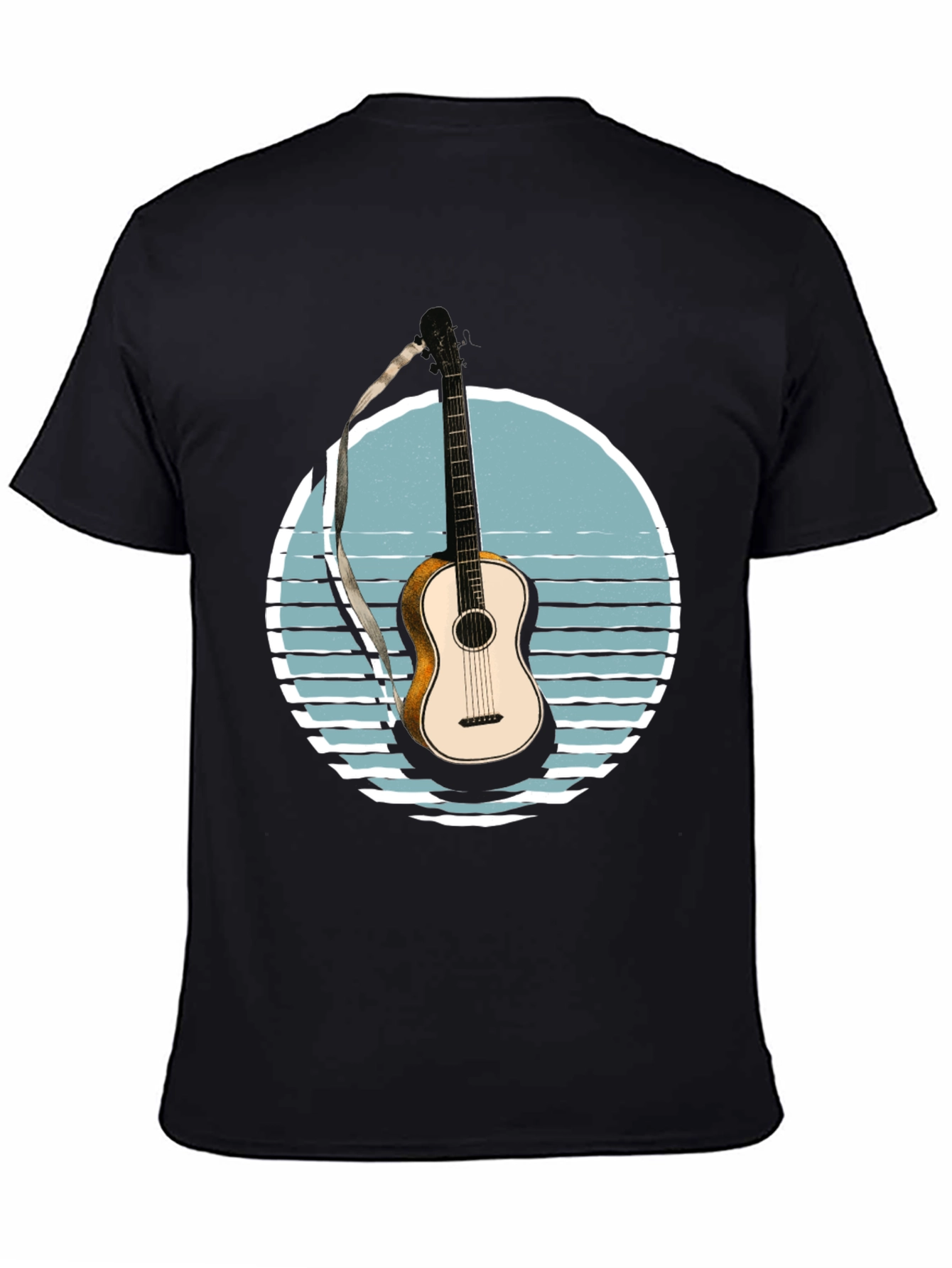 Guitar Sunset Graphic T-Shirt