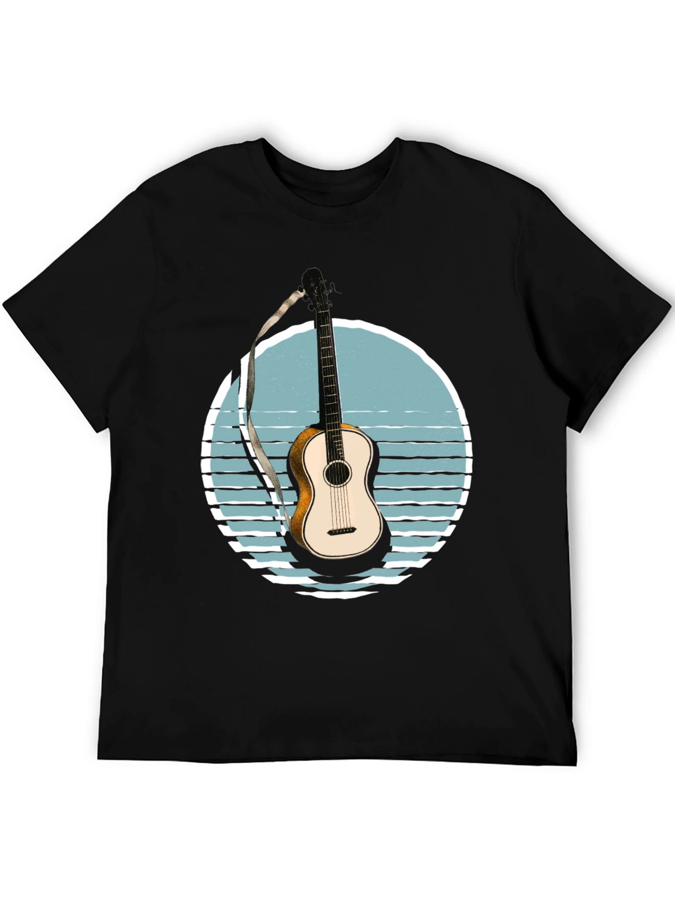 Guitar Sunset Graphic T-Shirt