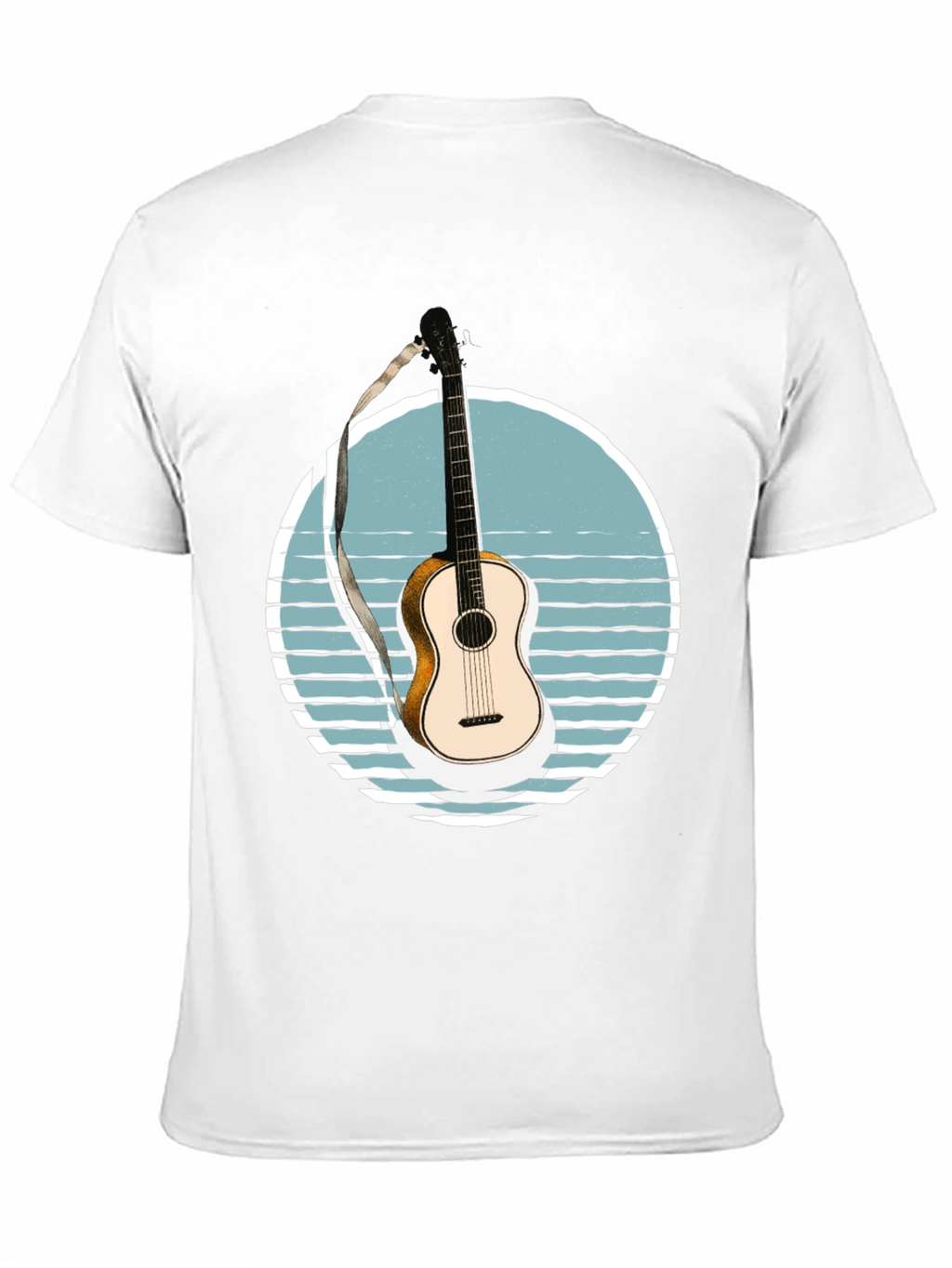 Guitar Sunset Graphic T-Shirt