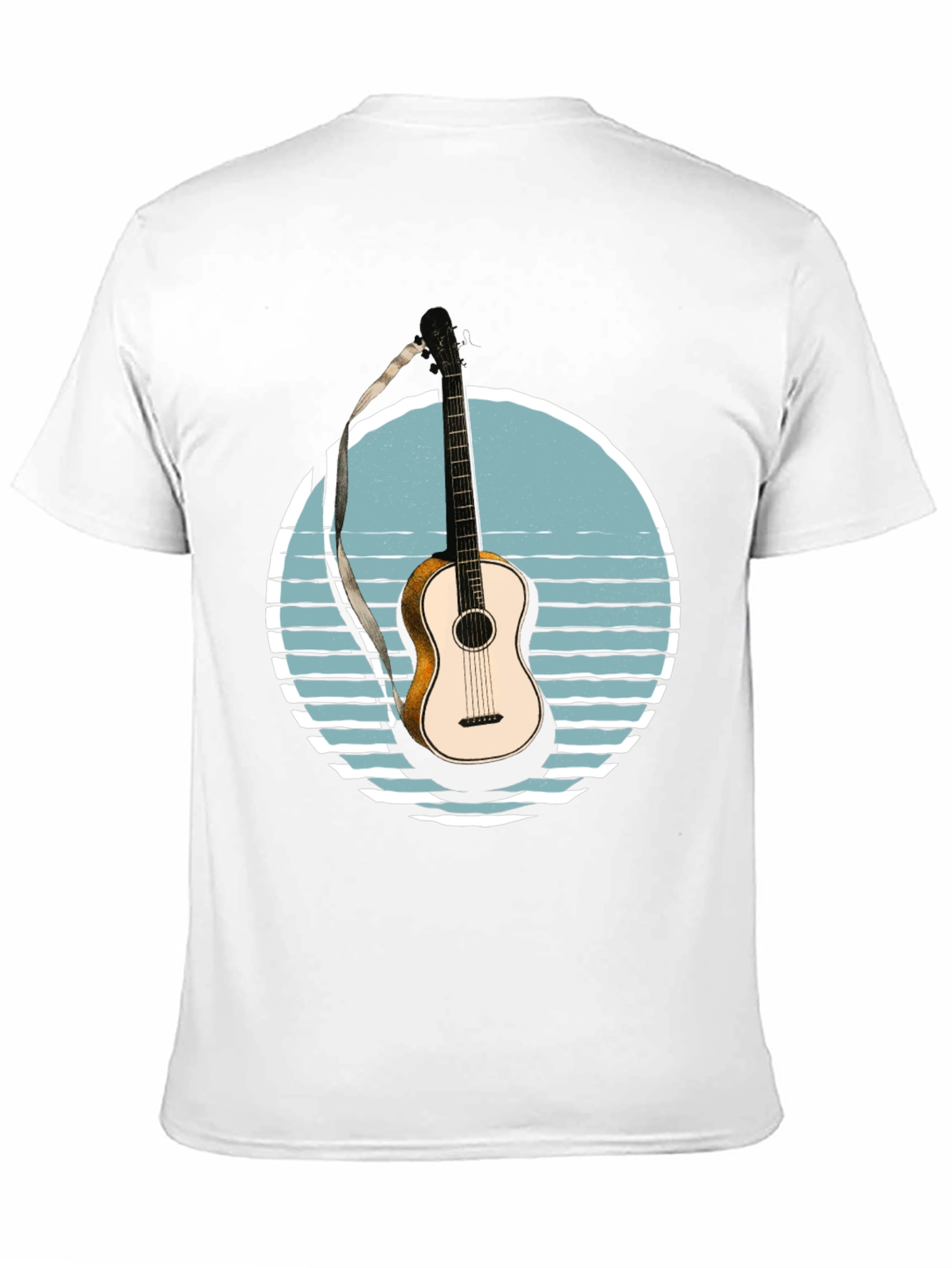 Guitar Sunset Graphic T-Shirt