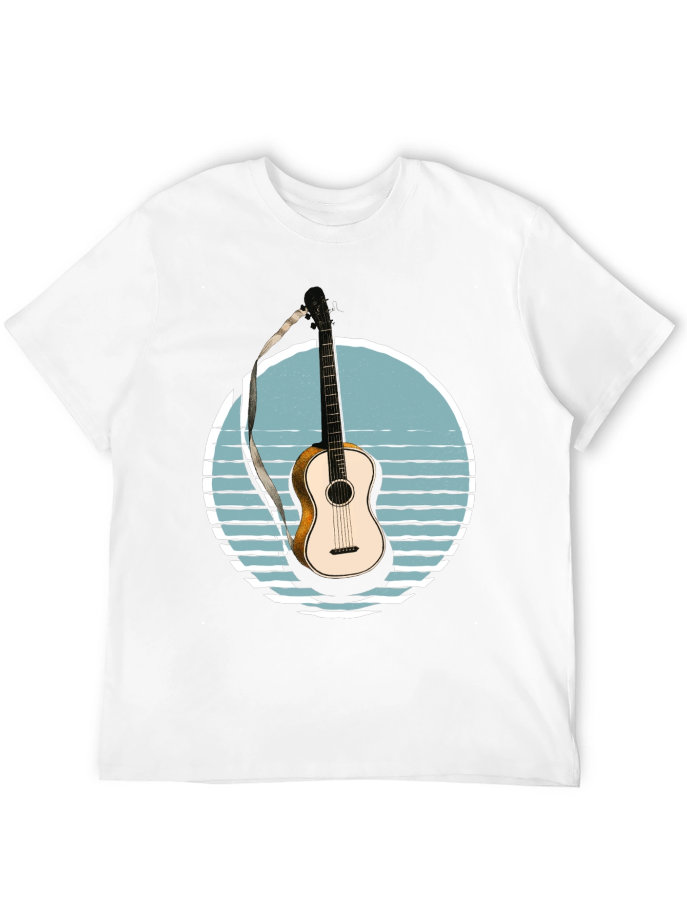 Guitar Sunset Graphic T-Shirt