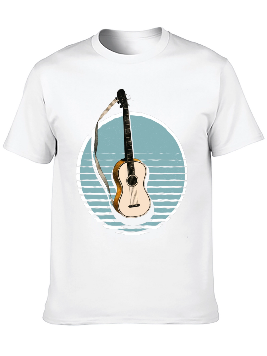 Guitar Sunset Graphic T-Shirt