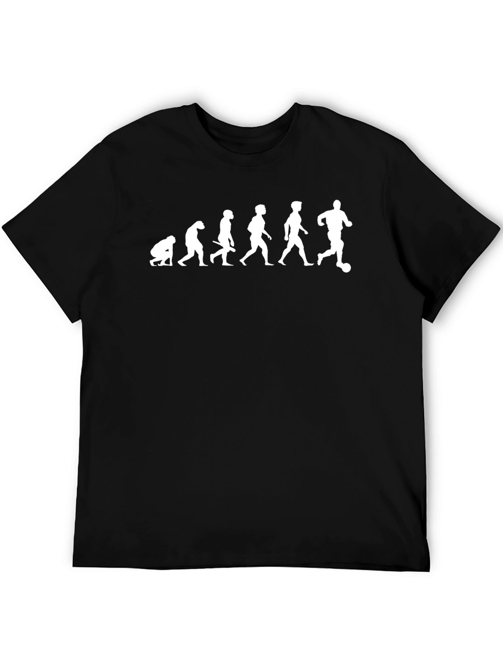 Evolution of Soccer Black T-Shirt