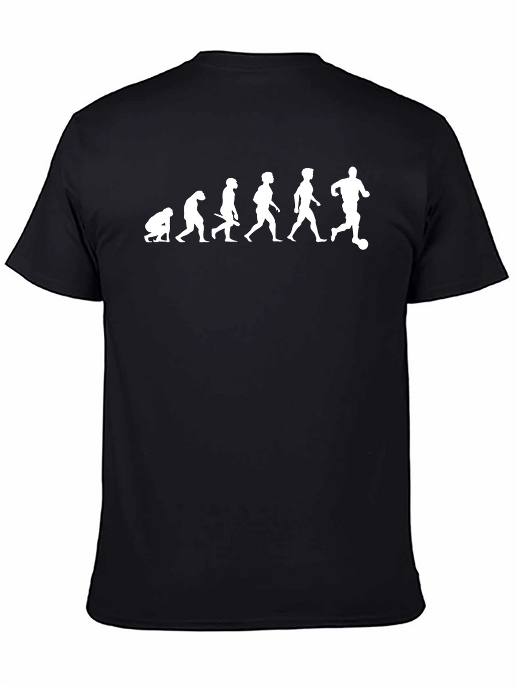 Evolution of Soccer Black T-Shirt
