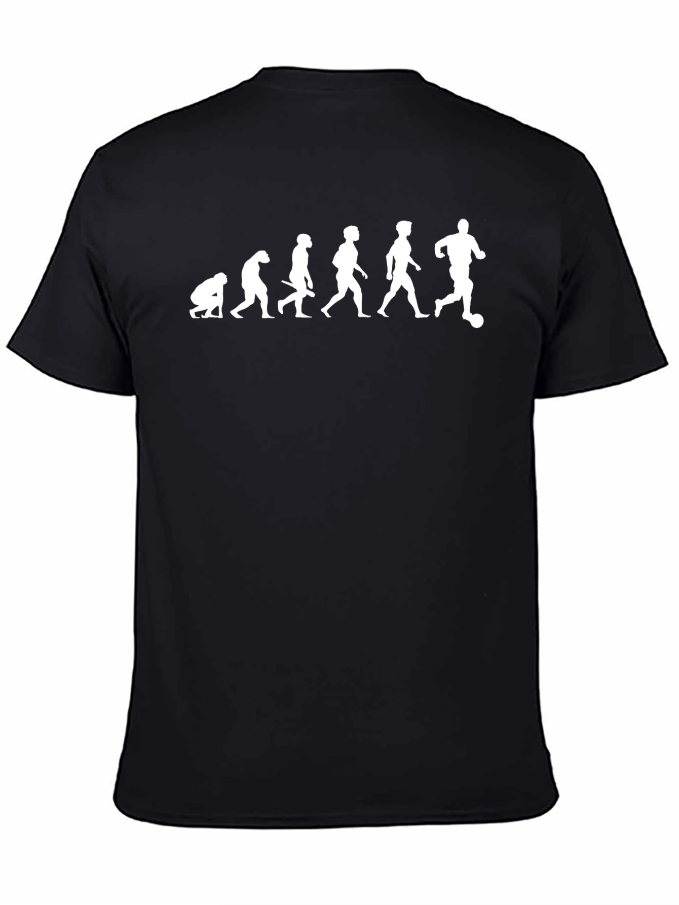 Evolution of Soccer Black T-Shirt