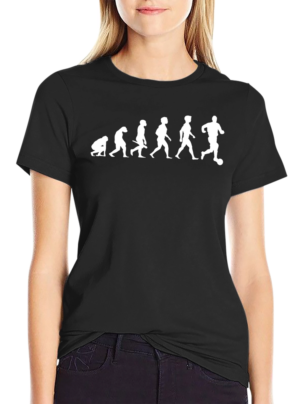 Evolution of Soccer Black T-Shirt
