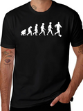 Evolution of Soccer Black T-Shirt