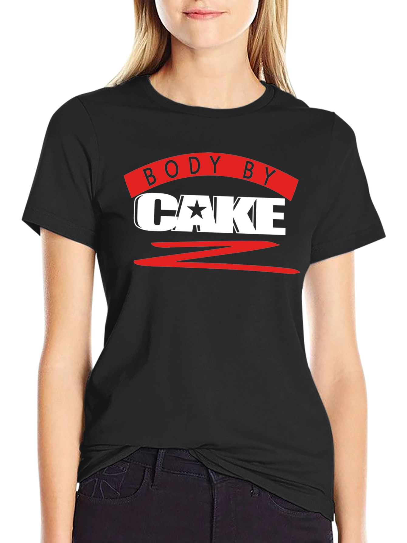 Body By Cake T-Shirt - Funny Workout Tee