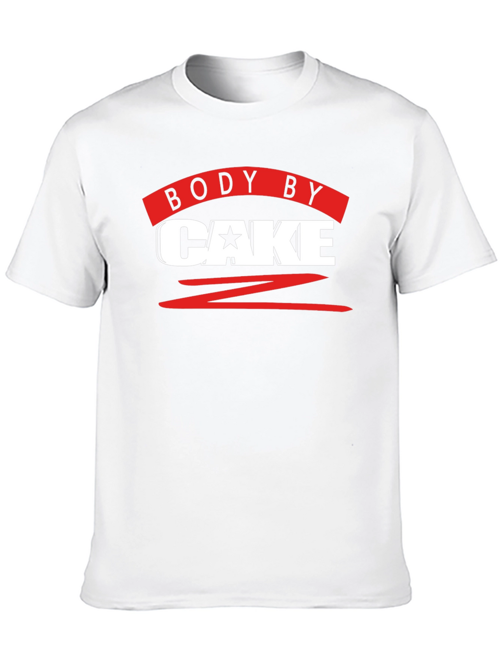 Body By Cake T-Shirt - Funny Workout Tee