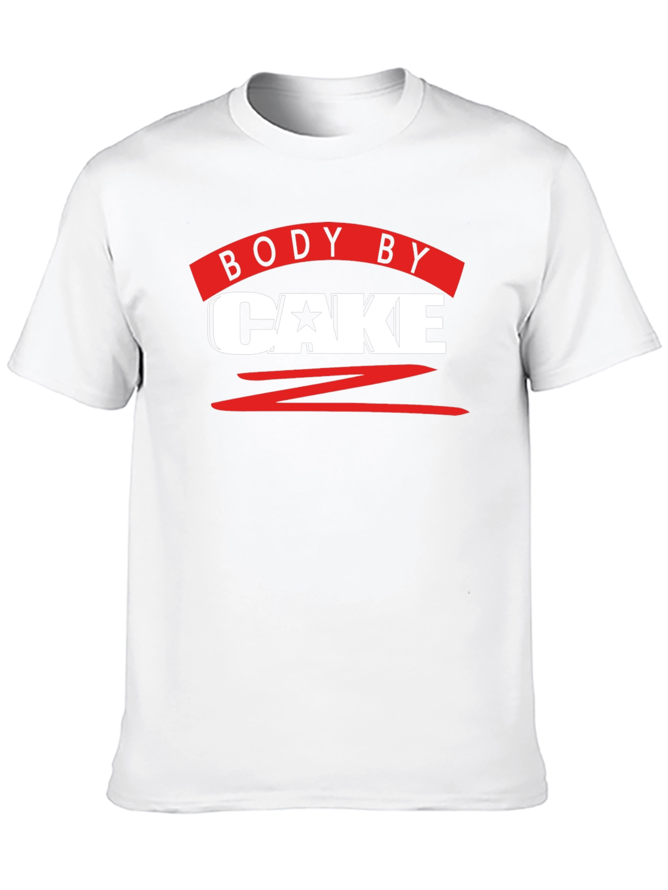 Body By Cake T-Shirt - Funny Workout Tee