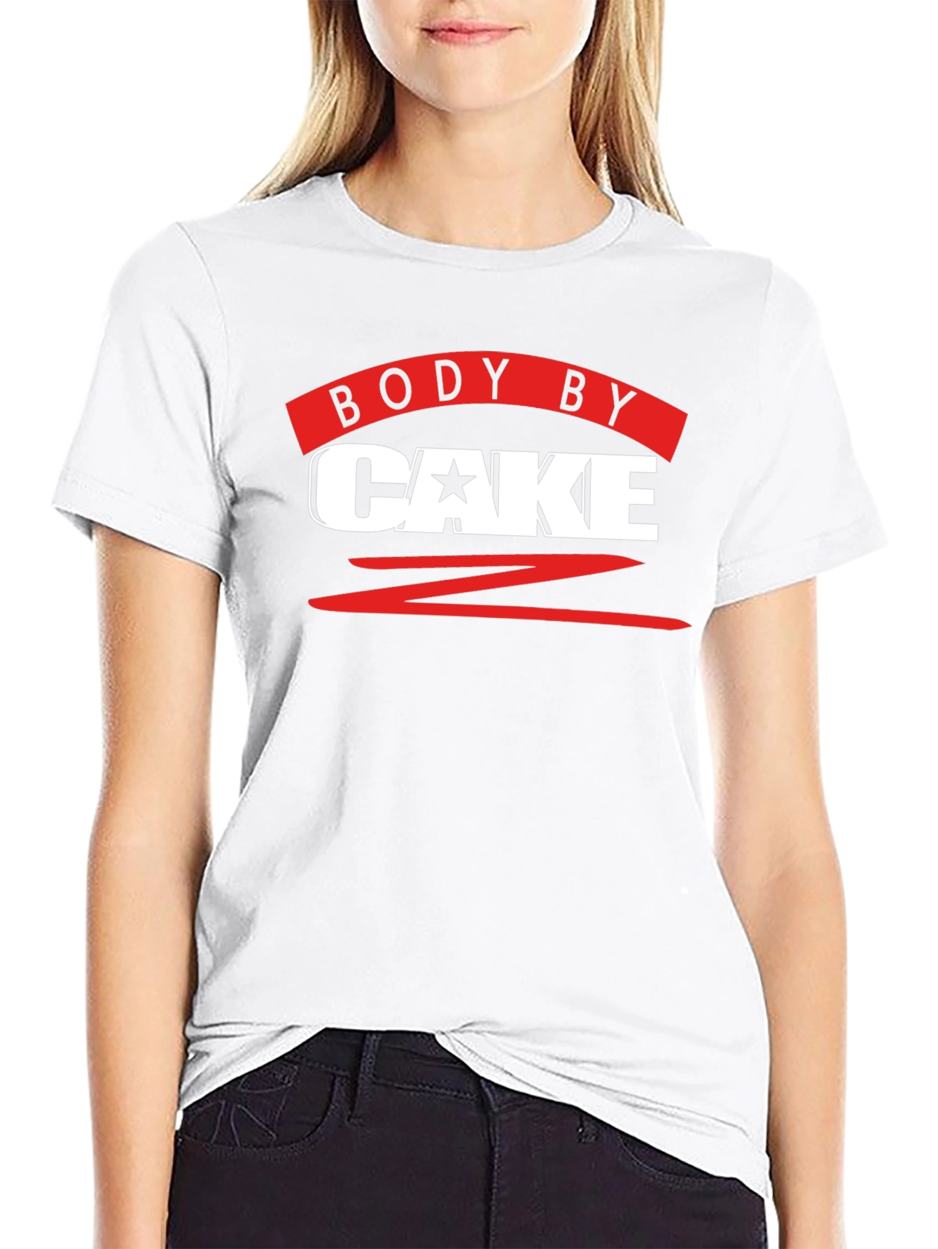 Body By Cake T-Shirt - Funny Workout Tee