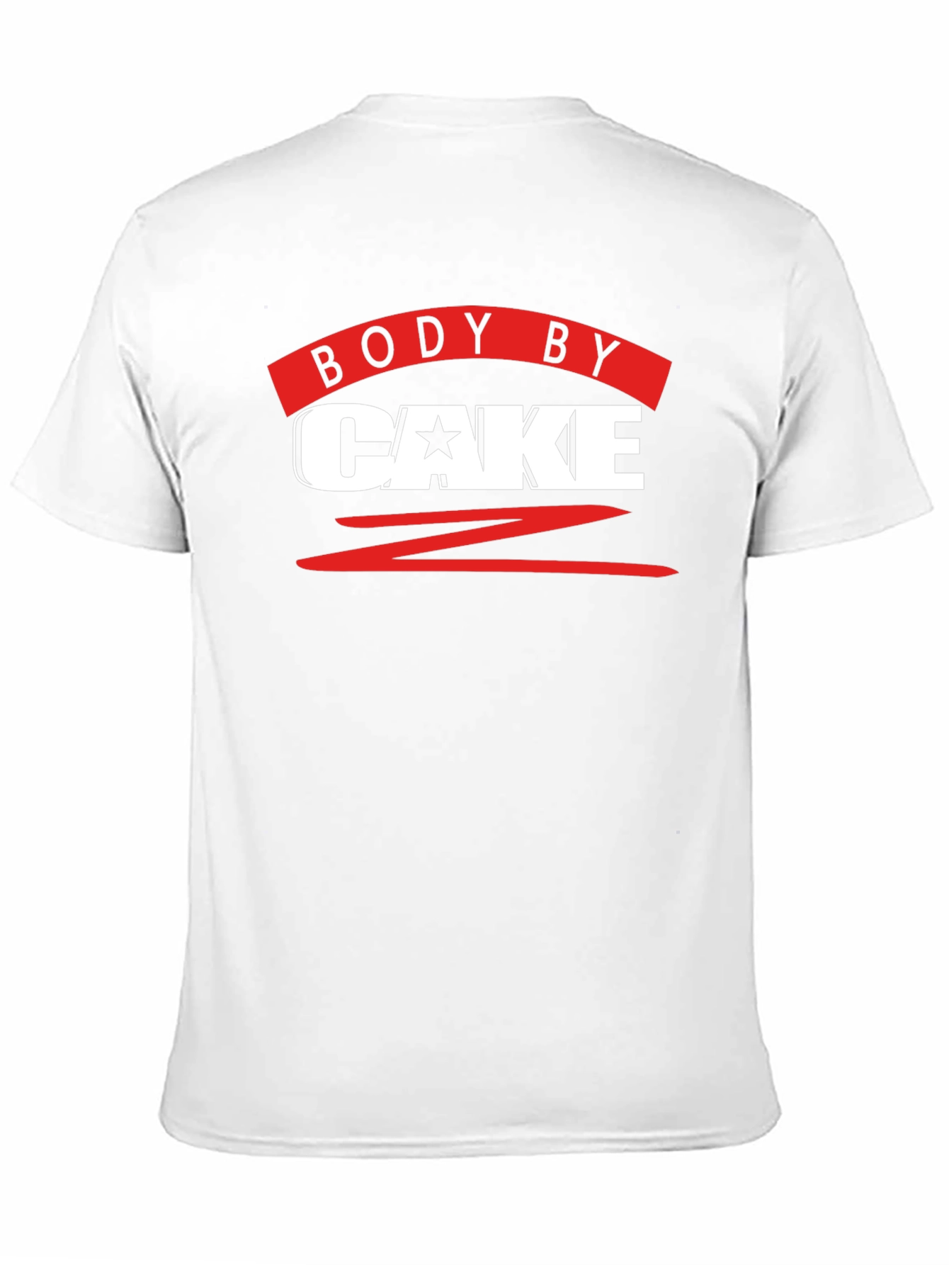 Body By Cake T-Shirt - Funny Workout Tee