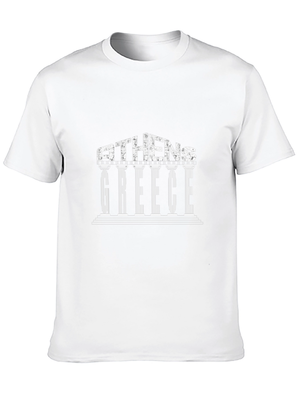 Athens Greece Graphic Tee - Black Cotton T-Shirt