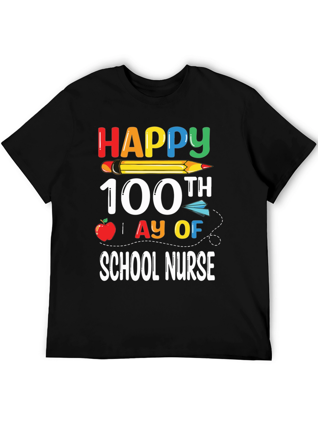Happy 100th Day of School Nurse T-Shirt