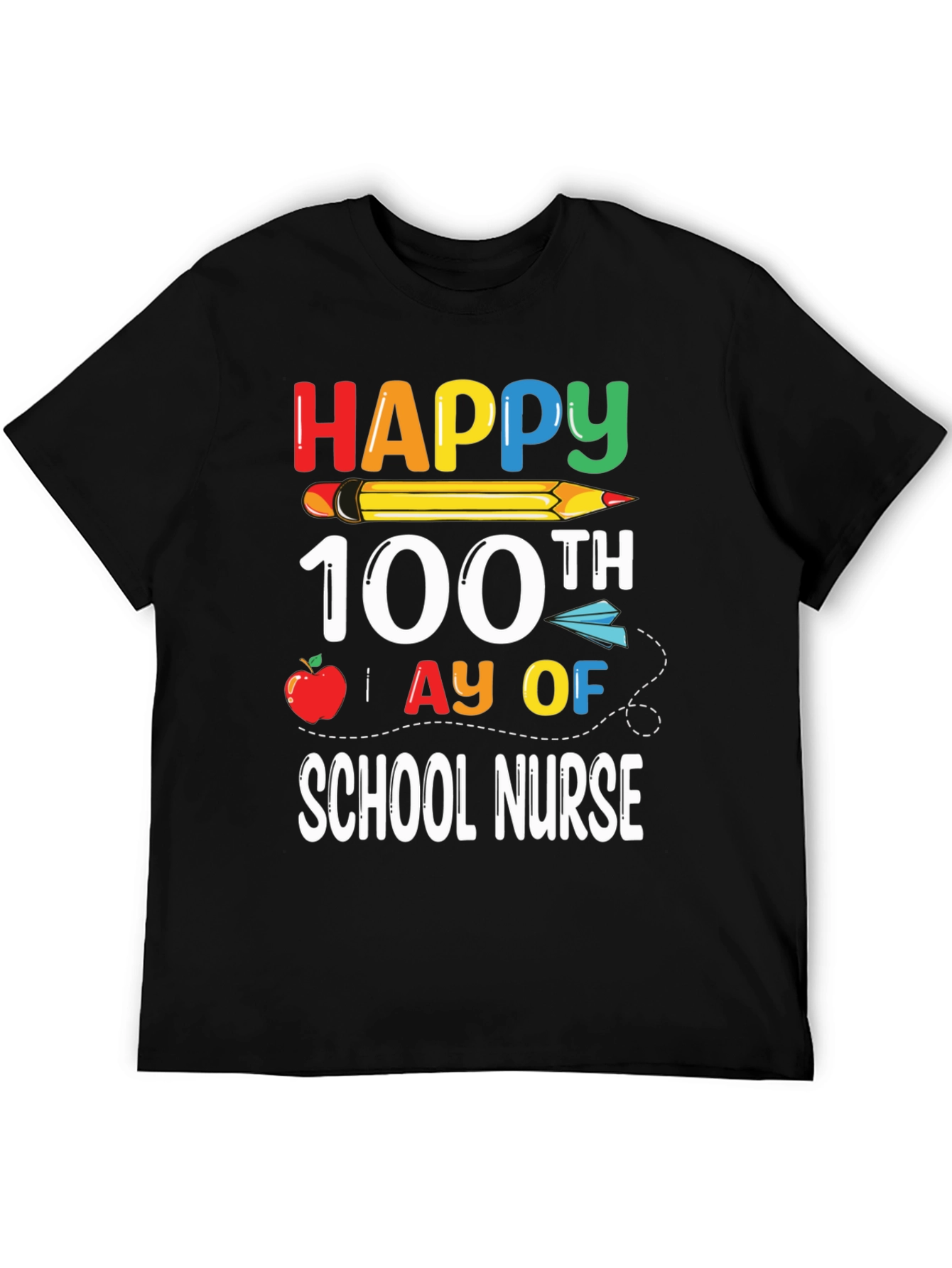 Happy 100th Day of School Nurse T-Shirt