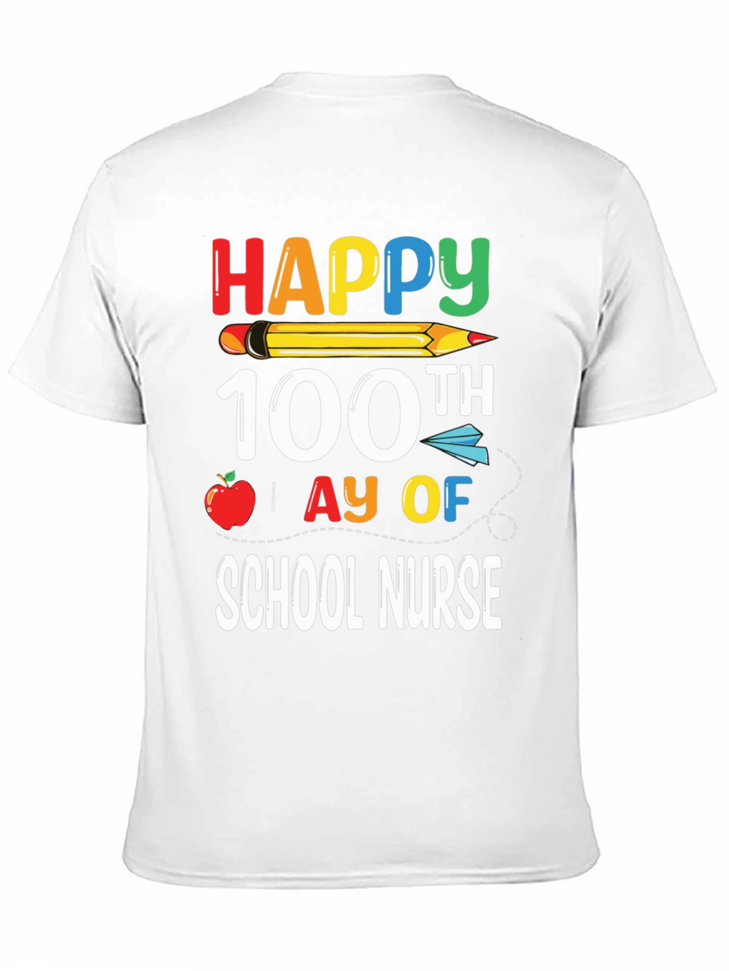 Happy 100th Day of School Nurse T-Shirt