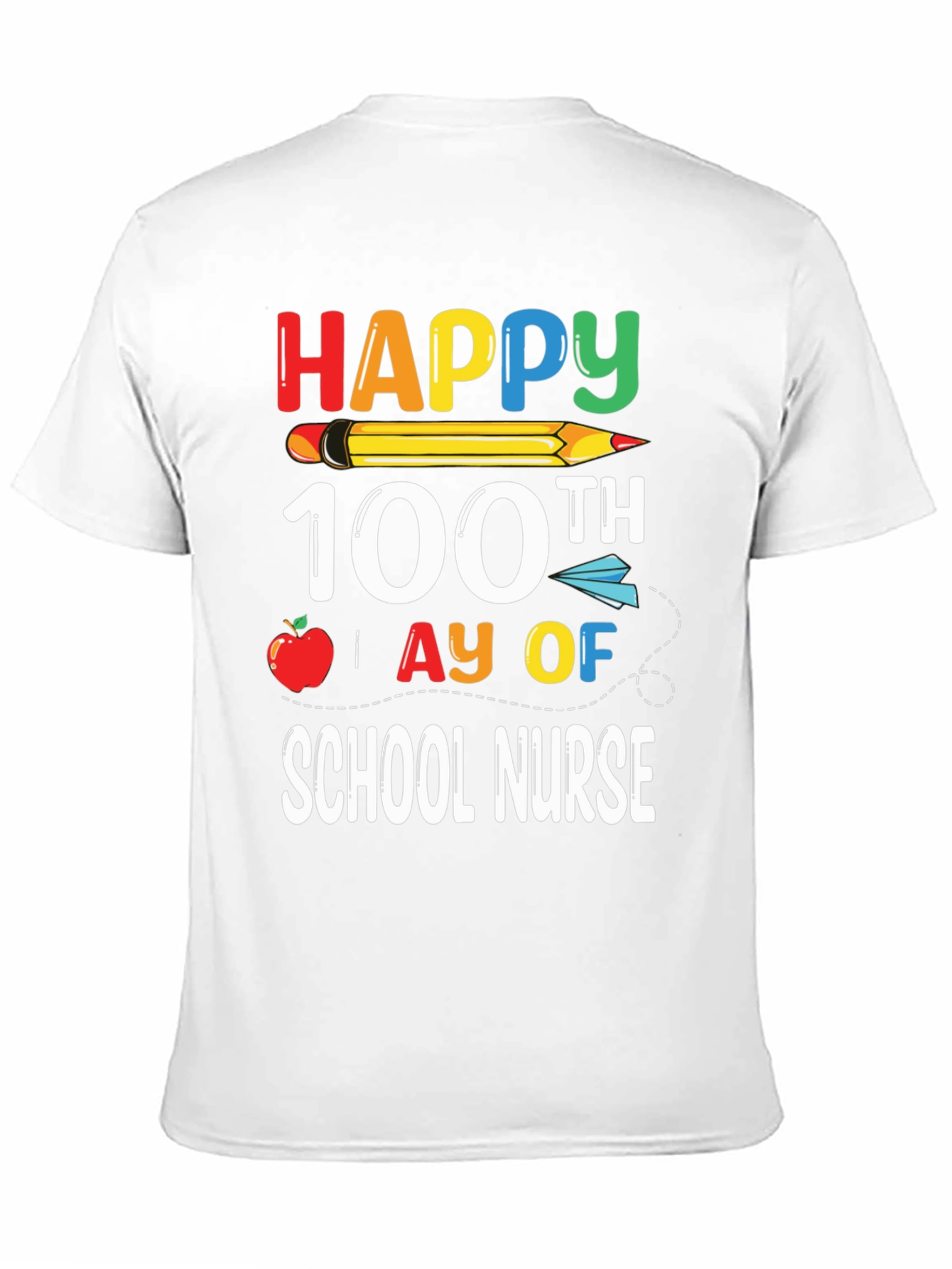 Happy 100th Day of School Nurse T-Shirt