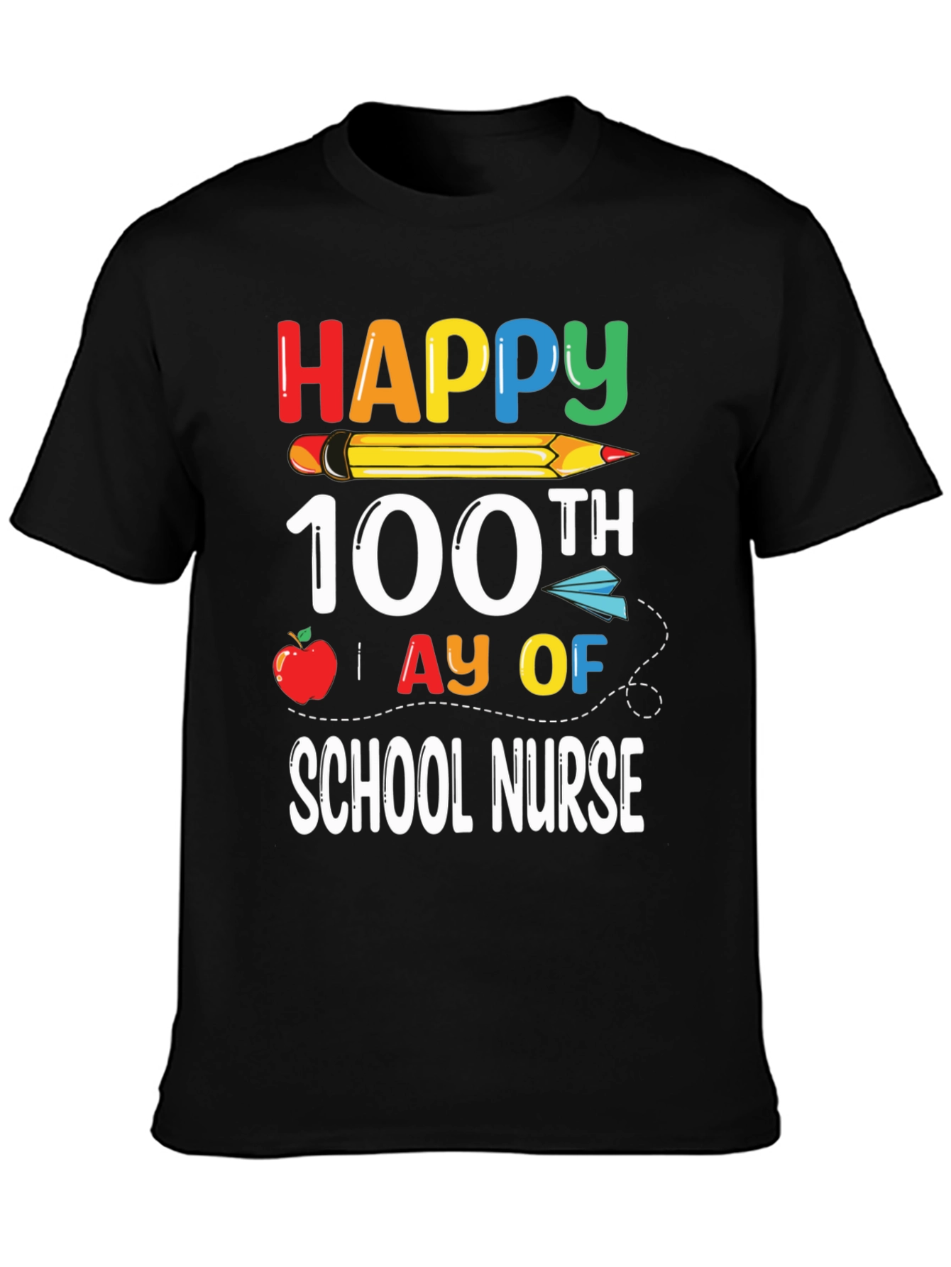 Happy 100th Day of School Nurse T-Shirt