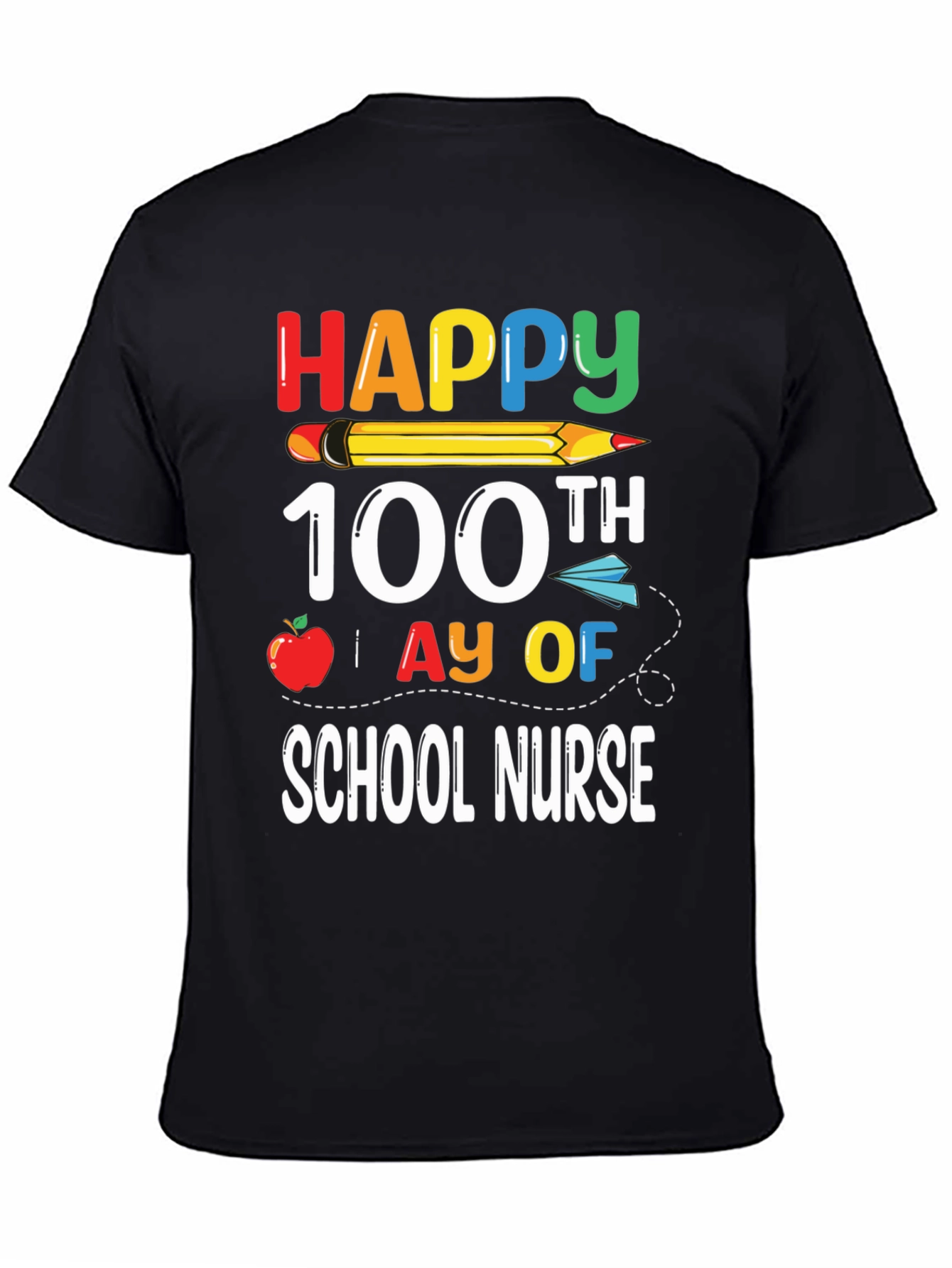 Happy 100th Day of School Nurse T-Shirt
