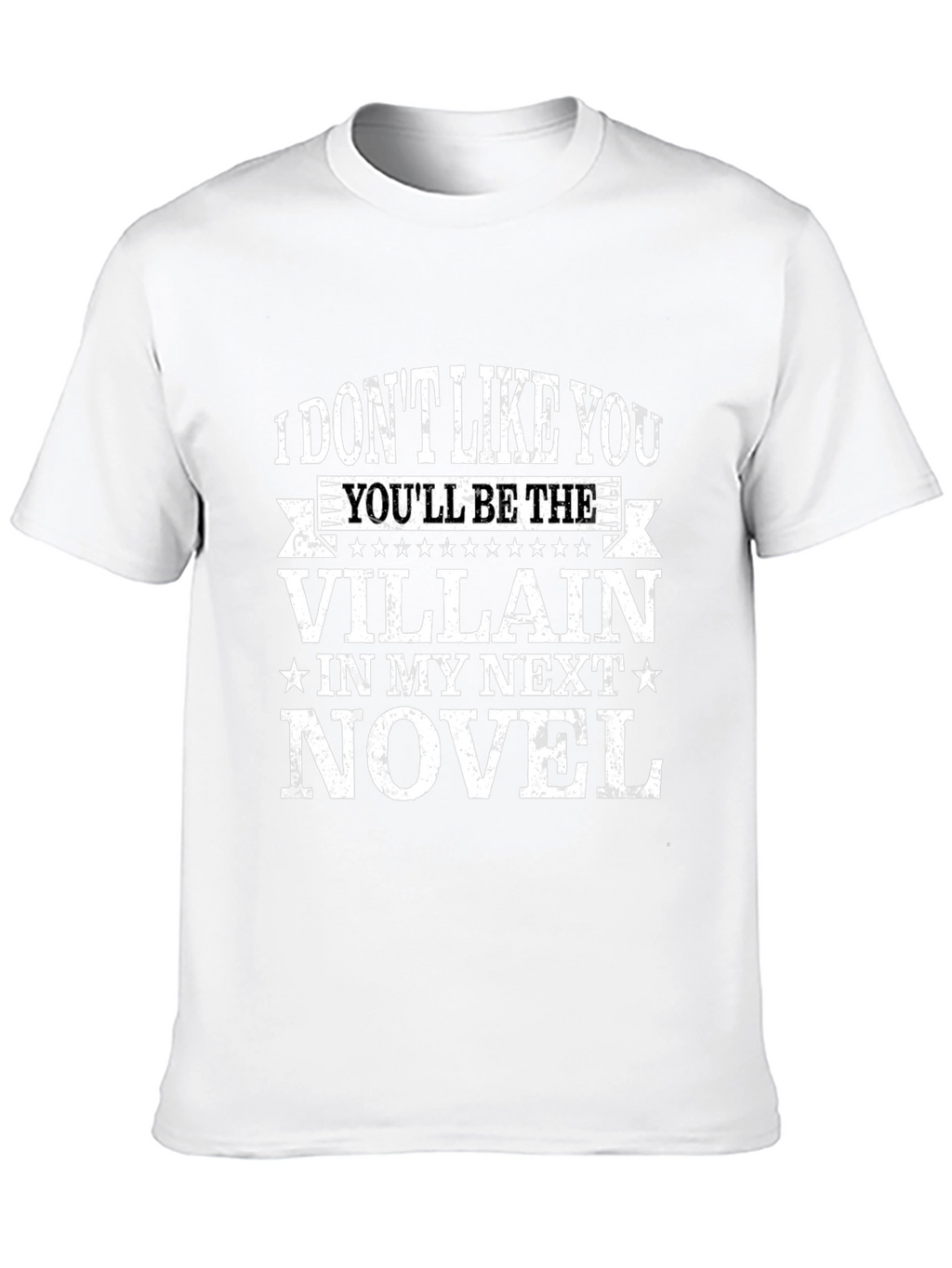 Villain Novel T-Shirt - Funny Writer Tee